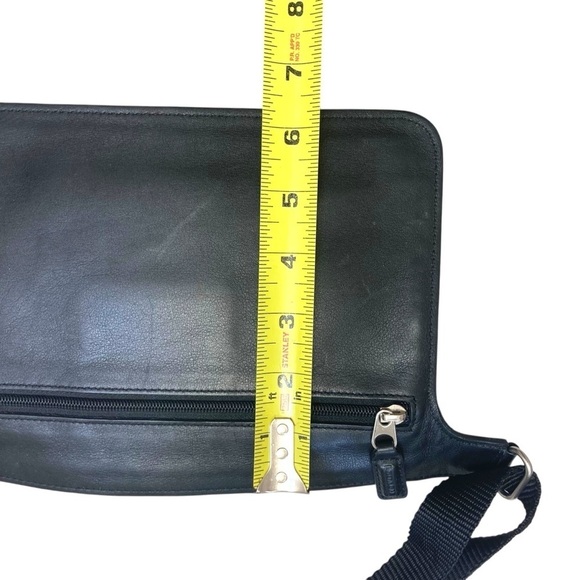 Coach vintage black leather Fanny pack bag - Picture 8 of 12